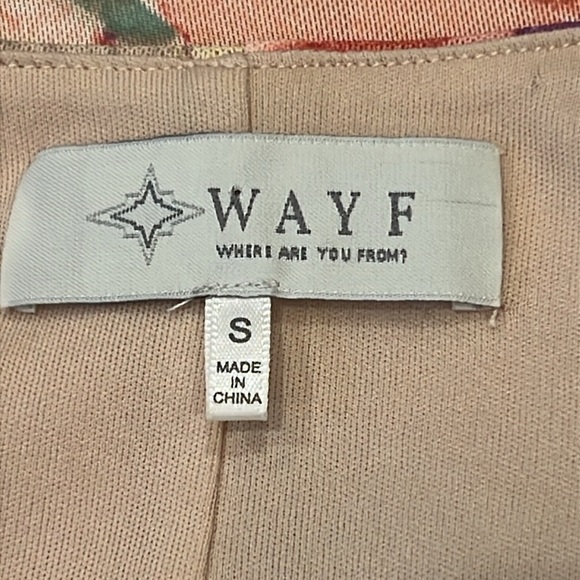 Wayf Tropical Print Slip Midi Dress Spaghetti Strap Form Flattering Sz Small - Picture 11 of 14